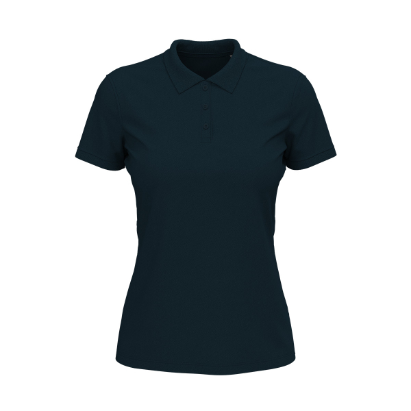 LUX POLO Short sleeve polo shirt for women, Marina Blue под Нанесение логотипа