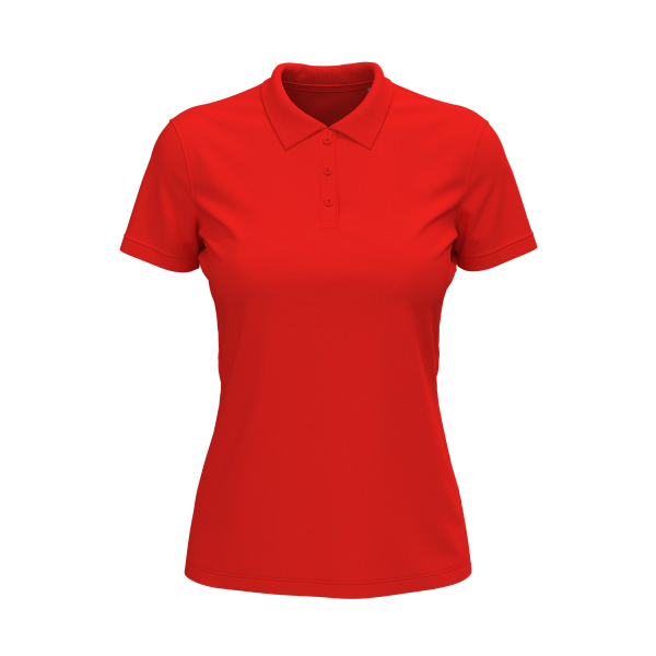 LUX POLO Short sleeve polo shirt for women, Scarlet Red под Нанесение логотипа