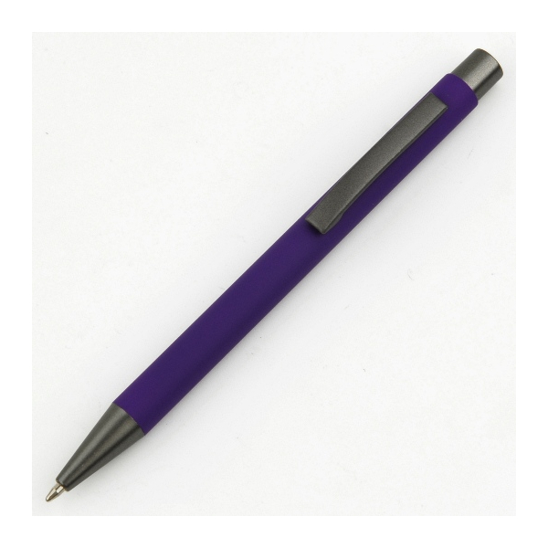 Ручка металлическая TARA, зеркальный лого под Нанесение логотипа