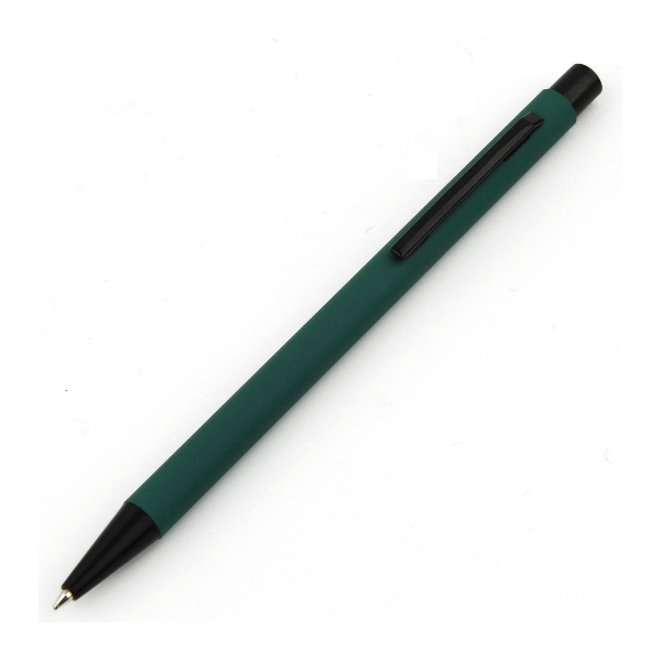 Ручка металлическая ARIA с soft touch, зеркальный лого под Нанесение логотипа