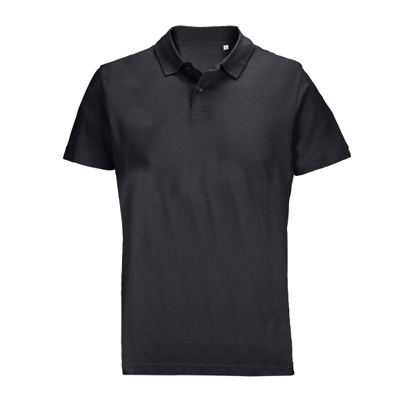 SOL`S PULSE - UNISEX POLO SHIRT, Black под Нанесение логотипа
