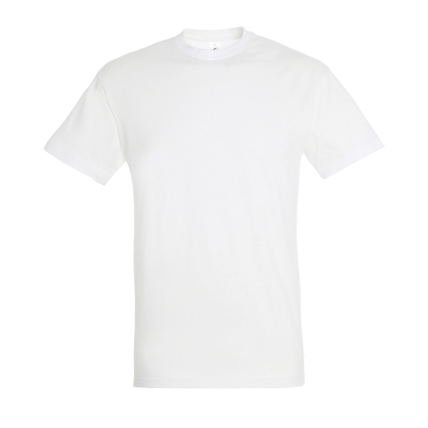 SOL`S IMPERIAL - MEN`S ROUND COLLAR T-SHIRT, White под Нанесение логотипа