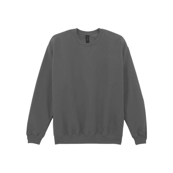 SOFTSTYLE® MIDWEIGHT FLEECE ADULT CREWNECK, Charcoal под Нанесение логотипа