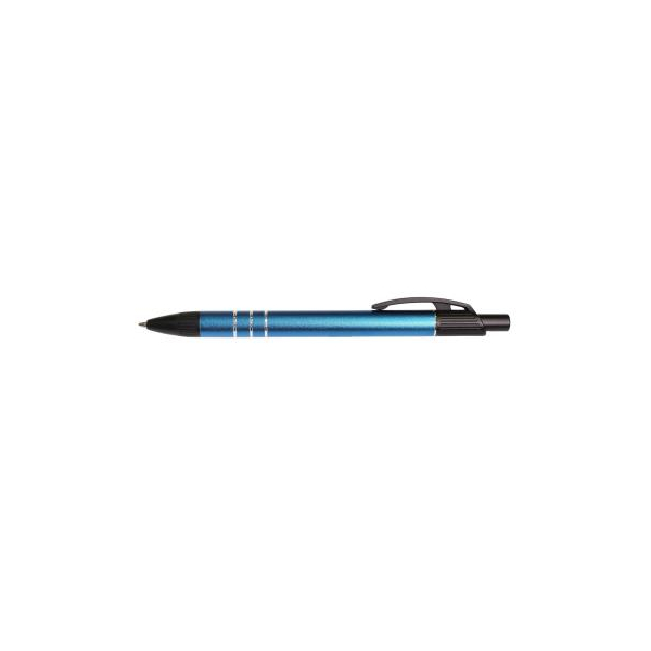 Ручка шариковая металлическая Milan, синяя под Нанесение логотипа