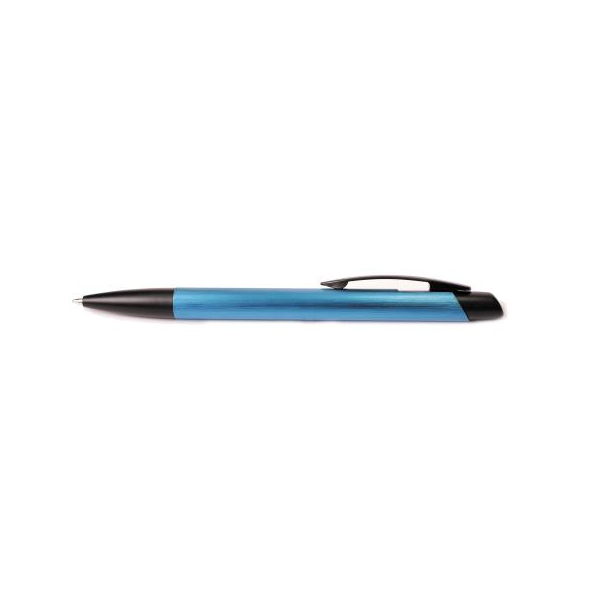Ручка шариковая металлическая Malaga, синяя под Нанесение логотипа