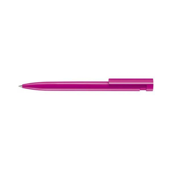 Ручка шариковая Liberty Polished пластик, розовый родамин красный под Нанесение логотипа