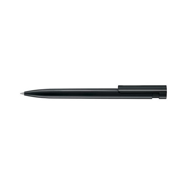 Ручка шариковая Liberty Polished пластик, черный под Нанесение логотипа