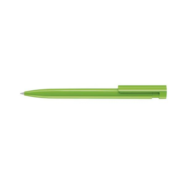 Ручка шариковая Liberty Polished пластик, зеленый 376 под Нанесение логотипа