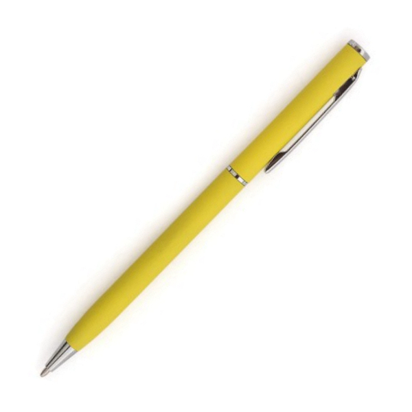 Ручка металлическая LUNA, зеркальный лого под Нанесение логотипа