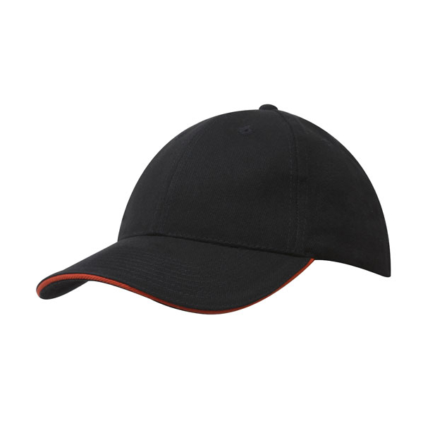 Brushed Cotton Cap with Trim под Нанесение логотипа