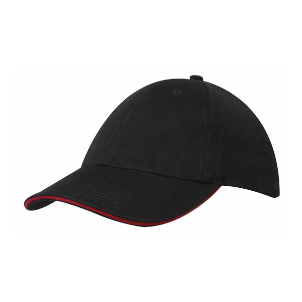 Brushed Cotton Cap with Trim под Нанесение логотипа