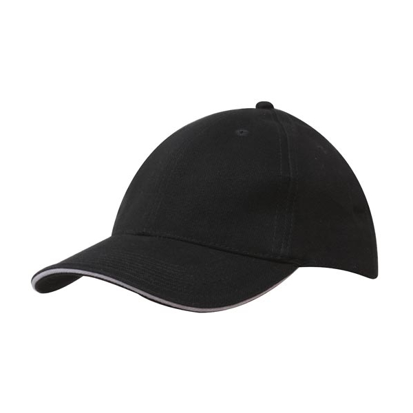 Brushed Cotton Cap with Trim под Нанесение логотипа