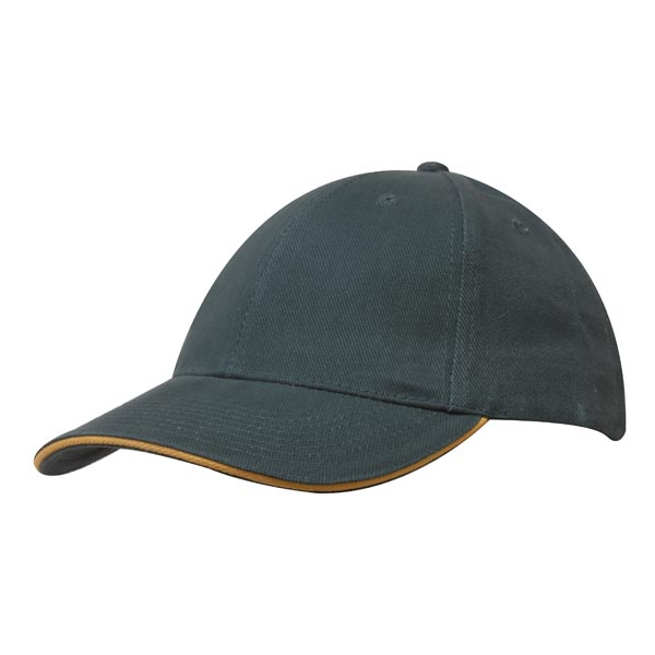 Brushed Cotton Cap with Trim под Нанесение логотипа