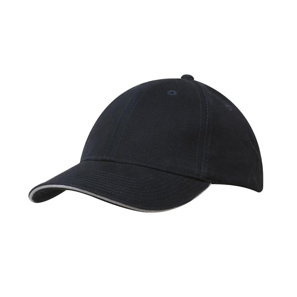 Brushed Cotton Cap with Trim под Нанесение логотипа