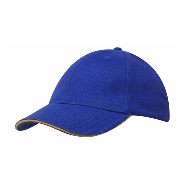 Brushed Cotton Cap with Trim под Нанесение логотипа