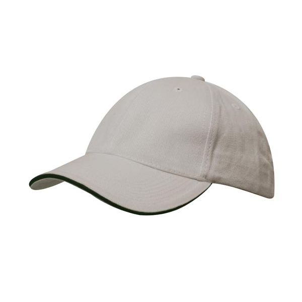 Brushed Cotton Cap with Trim под Нанесение логотипа