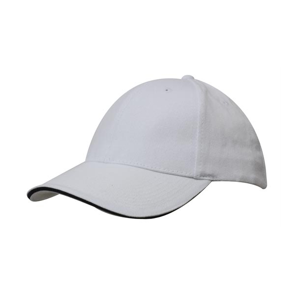 Brushed Cotton Cap with Trim под Нанесение логотипа