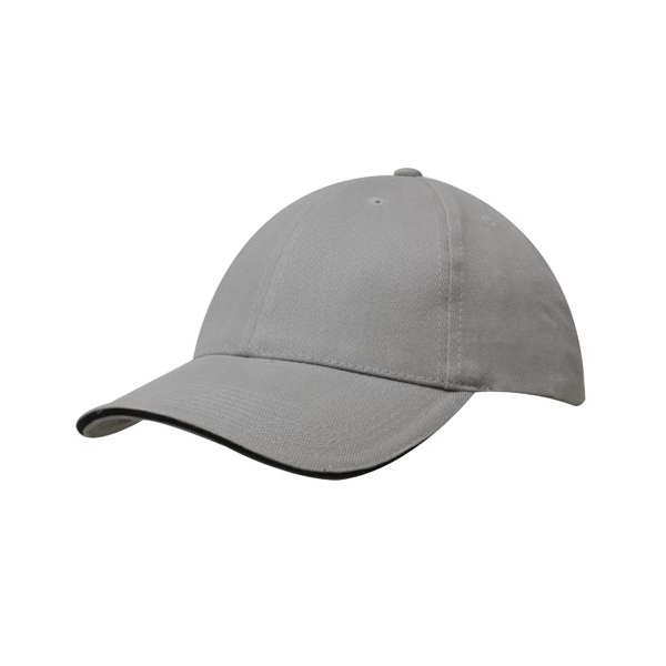 Brushed Cotton Cap with Trim под Нанесение логотипа