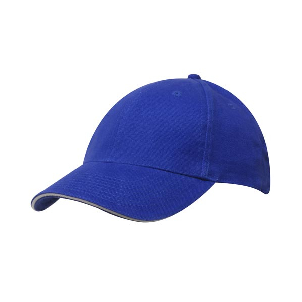 Brushed Cotton Cap with Trim под Нанесение логотипа