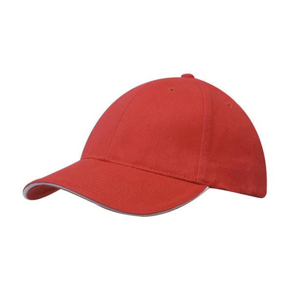 Brushed Cotton Cap with Trim под Нанесение логотипа