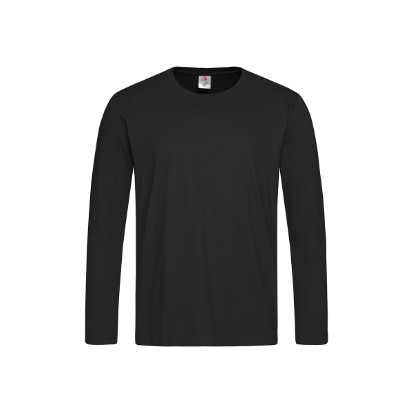 Classic Long Sleeve Men, Black Opal под Нанесение логотипа