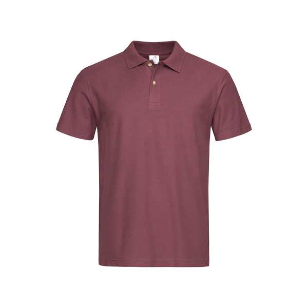 Polo Men, Burgundy Red под Нанесение логотипа