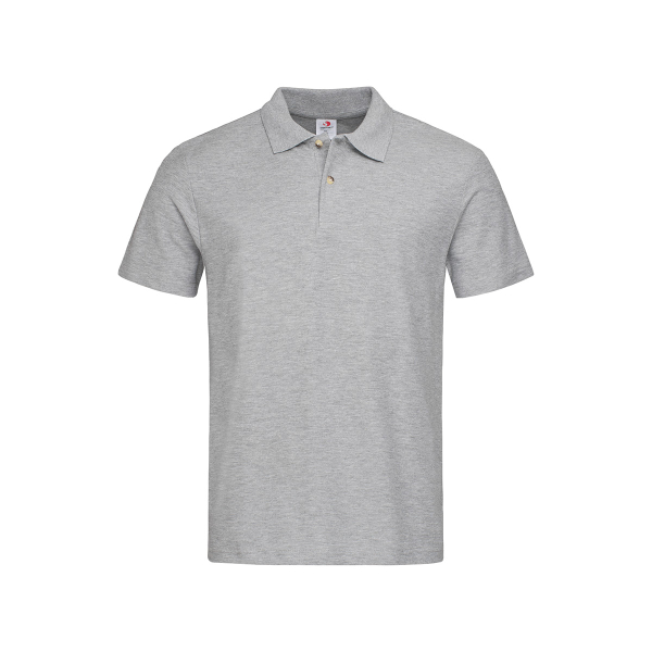 Polo Men, Grey Heather под Нанесение логотипа