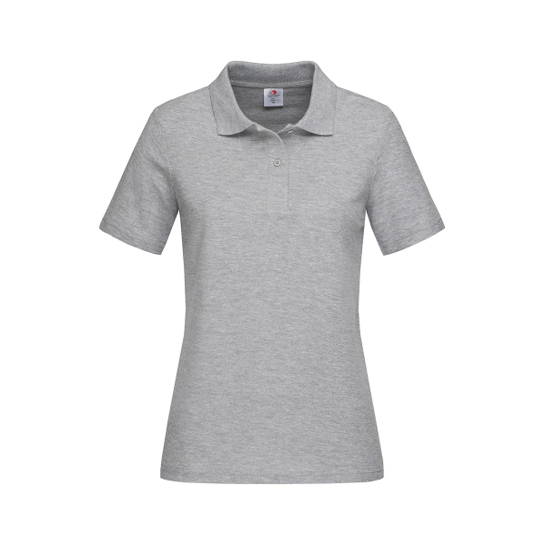 Polo Women, Grey Heather под Нанесение логотипа