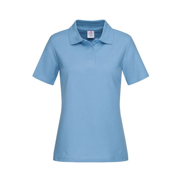 Polo Women, Light Blue под Нанесение логотипа