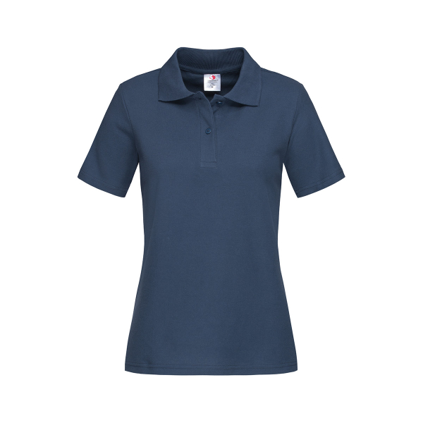 Polo Women, Navy Blue под Нанесение логотипа