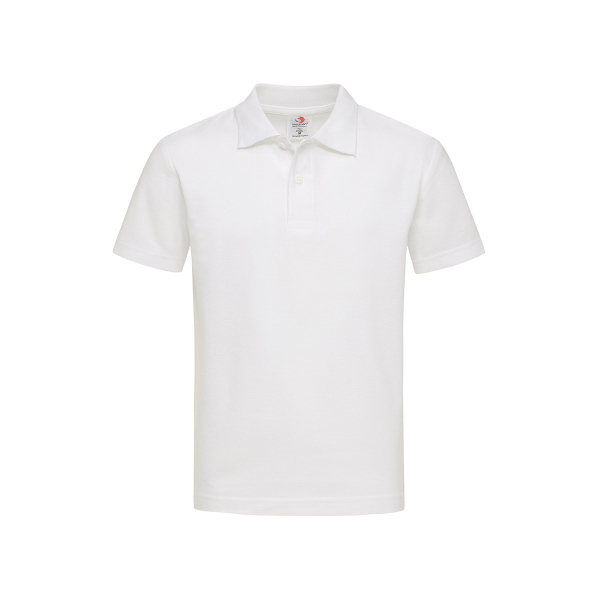 Polo Junior, White под Нанесение логотипа