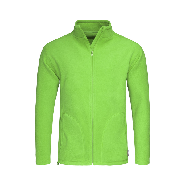 Active Fleece Jacket Man, Kiwi Green под Нанесение логотипа