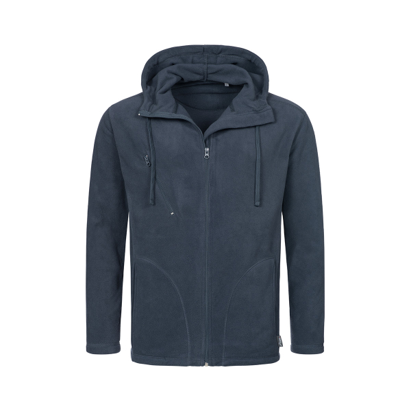 Active Hooded Fleece Jacket, Blue Midnight под Нанесение логотипа