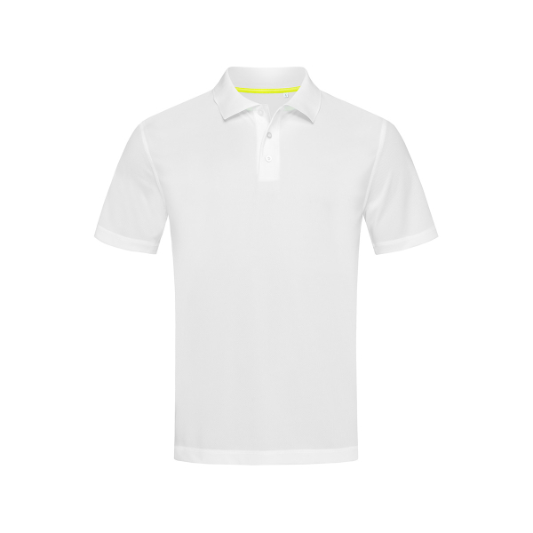 Active 140 Polo, White под Нанесение логотипа