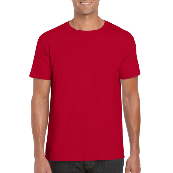 SOFTSTYLE® ADULT T-SHIRT, Cherry Red под Нанесение логотипа