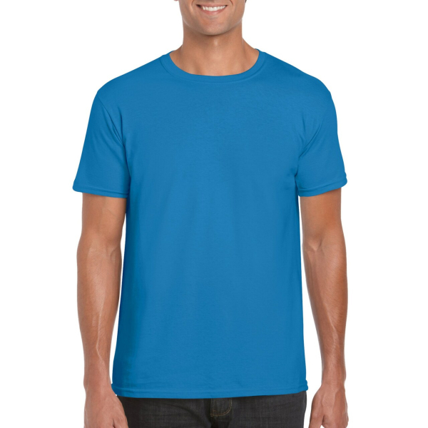 SOFTSTYLE® ADULT T-SHIRT, Sapphire под Нанесение логотипа