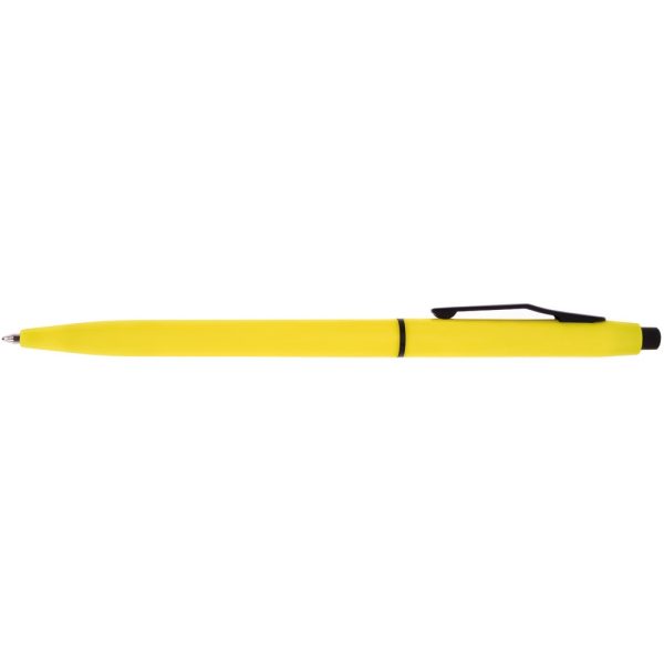 Ручка кулькова Optima promo LONDON. Корпус жовтий, пише синім под Нанесение логотипа