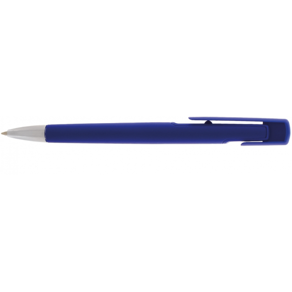 Ручка кулькова Optima promo SYDNEY. Корпус темно синій, пише синім под Нанесение логотипа