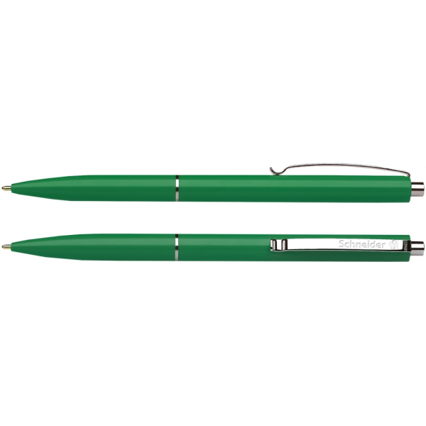 Ручка кулькова Schneider К15 зелена под Нанесение логотипа