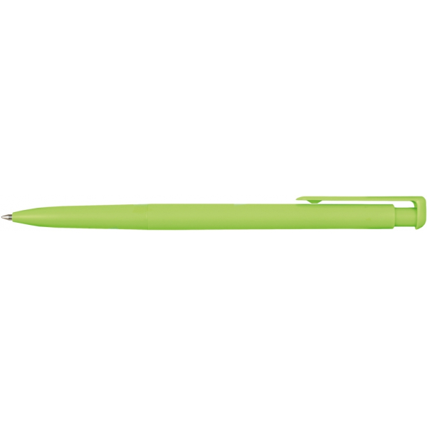 Ручка кулькова Economix promo VALENCIA. Корпус світло зелений, пише синім под Нанесение логотипа