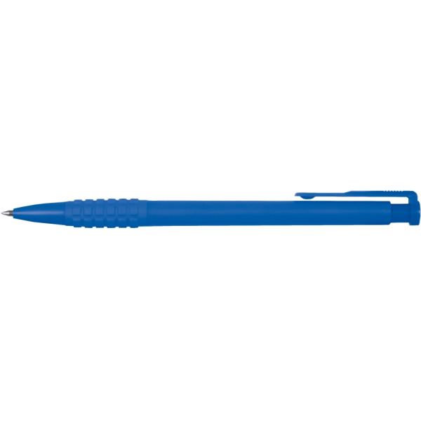 Ручка кулькова ECONOMIX MERCURY корпус синій, пише синім под Нанесение логотипа
