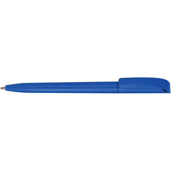 Ручка кулькова Economix promo GIRONA. Корпус синій, пише синім под Нанесение логотипа