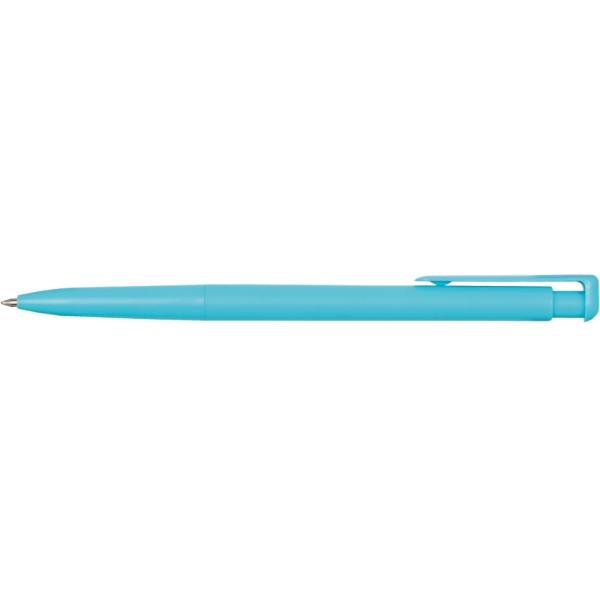 Ручка кулькова Economix promo VALENCIA. Корпус блакитний, пише синім под Нанесение логотипа