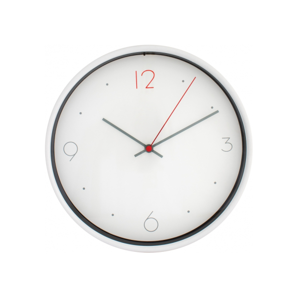 Годинник настінний OFFICE Economix PROMO білий под Нанесение логотипа