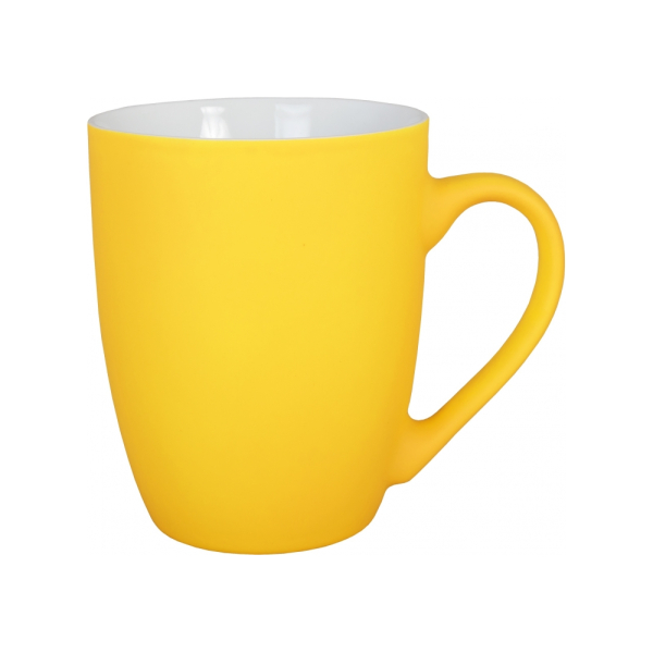 Чашка порцелянова Optima Promo NEON 300мл, жовта под Нанесение логотипа