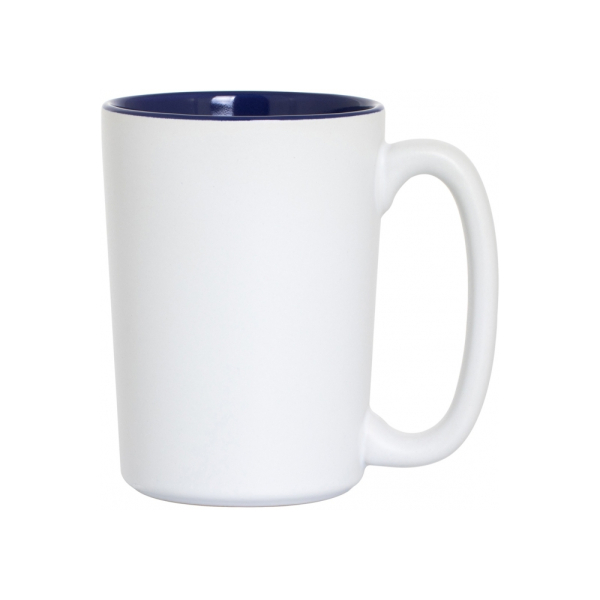 Чашка керамічна Economix Promo GRAND 350мл, біло-синя под Нанесение логотипа