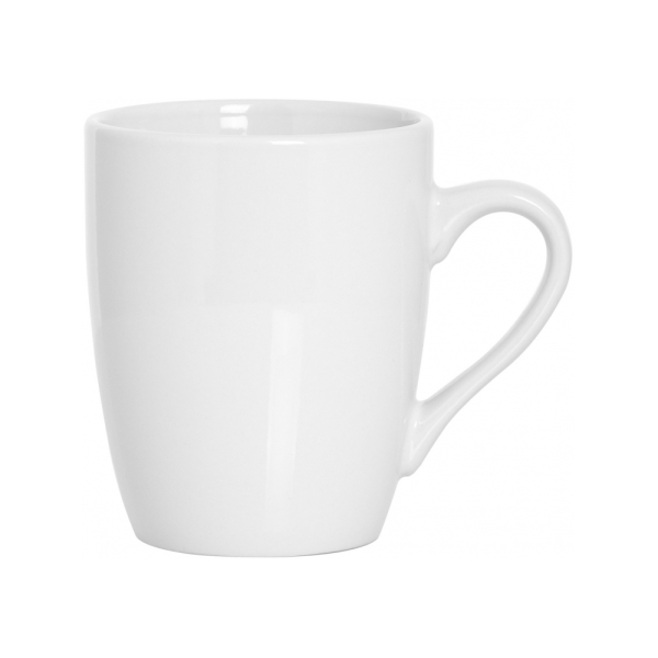 Чашка керамічна Economix Promo CALIPSO 350мл, біла под Нанесение логотипа