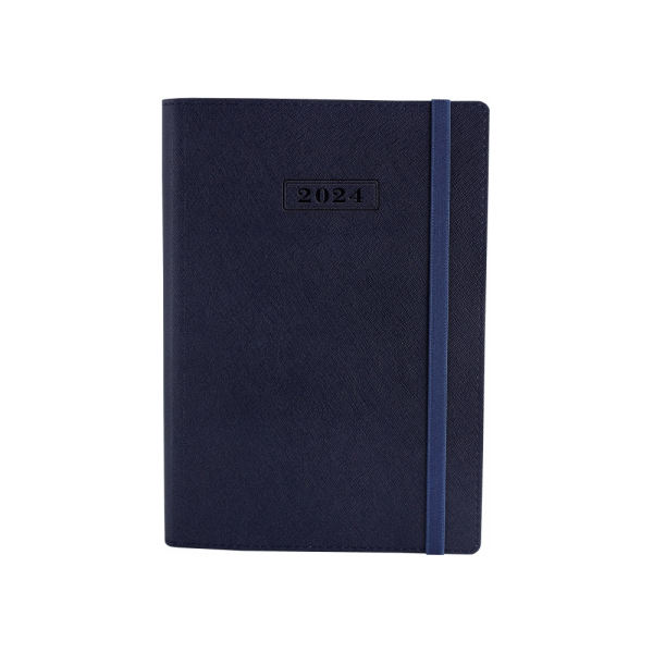 Щоденник датований 2022, CROSS , синій, А, м'яка обкладинка з гумкою под Нанесение логотипа