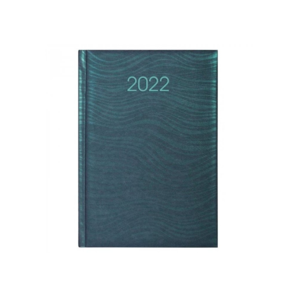 Щоденник датований 2022, SEA, зелений (смарагд), А5 под Нанесение логотипа