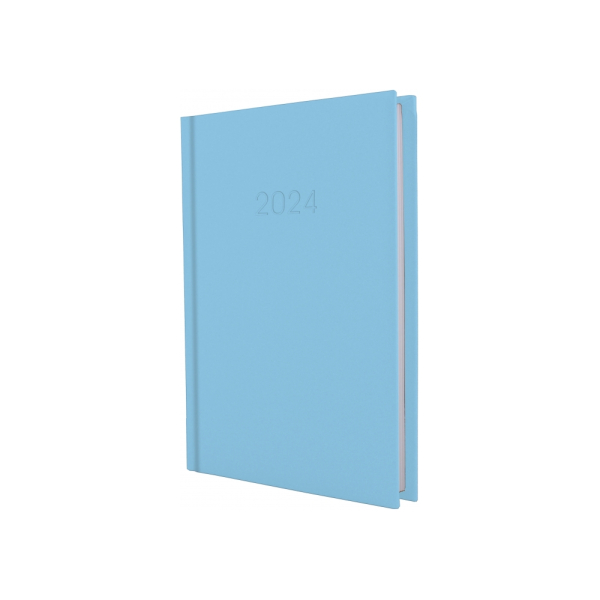 Щоденник датований 2022, SATIN, блакитний, А5 под Нанесение логотипа